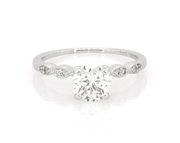 Previously Owned Round-Cut Diamond Engagement Ring 1 ct tw 14K White Gold Size 6.5