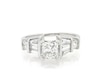 Thumbnail Image 1 of Previously Owned Princess-Cut Diamond Engagement Ring 1-1/2 ct tw 14K White Gold Size 5.75