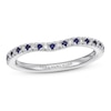 Thumbnail Image 1 of Previously Owned Vera Wang WISH Sapphire/Diamond Wedding Band 14K White Gold