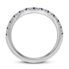 Thumbnail Image 2 of Previously Owned Vera Wang WISH Sapphire/Diamond Wedding Band 14K White Gold