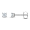 Thumbnail Image 1 of Previously Owned Certified Diamond Solitaire Earrings 1/3 ct tw Round 14K White Gold (I1/I)