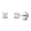 Thumbnail Image 2 of Previously Owned Certified Diamond Solitaire Earrings 1/3 ct tw Round 14K White Gold (I1/I)