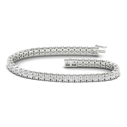 Previously Owned Lab-Grown Diamond Tennis Bracelet 10 ct tw Round 14K White Gold