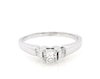 Thumbnail Image 1 of Previously Owned Princess-Cut Diamond Engagement Ring 1/2 ct tw 14K White Gold Size 8.25