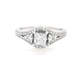 Previously Owned Princess-Cut Diamond Engagement Ring 1-1/8 ct tw 14K White Gold Size 8