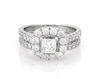 Thumbnail Image 1 of Previously Owned Neil Lane Princess-Cut Diamond Halo Bridal Set 2 ct tw 14K White Gold Size 6.75