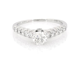 Previously Owned Round-Cut Diamond Engagement Ring 1-1/8 ct tw 14K White Gold Size 7.75