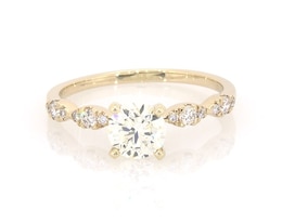 Previously Owned Round-Cut Diamond Engagement Ring 1-1/5 ct tw 14K Yellow Gold Size 8.5