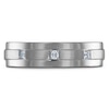 Thumbnail Image 3 of Previously Owned Men's Certified Square-Cut Diamond Wedding Band 1/8 ct tw 14K White Gold