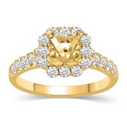 Previously Owned Diamond Engagement Ring Setting 3/4 ct tw Round 14K Yellow Gold