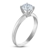 Thumbnail Image 2 of Previously Owned Certified Round Diamond Solitaire Engagement Ring 1 ct tw 14K White Gold (I/I1)