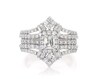 Thumbnail Image 1 of Previously Owned Emerald-Cut Diamond Halo Bridal Set 1-3/4 ct tw 14K White Gold Size 6.5