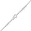 Thumbnail Image 2 of Previously Owned Diamond Interlocking Teardrop Bracelet 1/2 ct tw 10K White Gold 7.5"