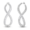 Thumbnail Image 2 of Previously Owned Diamond Earrings 1-1/4 ct tw 14K White Gold