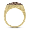 Thumbnail Image 2 of Previously Owned The New Fashioned Men's Brown Diamond Ring 1 ct tw Round 10K Yellow Gold
