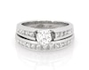 Thumbnail Image 1 of Previously Owned Round-Cut Diamond Bridal Set 1-1/2 ct tw 14K White Gold Size 6.5