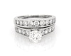 Thumbnail Image 1 of Previously Owned Round-Cut Diamond Bridal Set 1-7/8 ct tw 14K White Gold Size 5.75