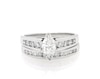 Thumbnail Image 1 of Previously Owned Marquise-Cut Diamond Bridal Set 1-1/8 ct tw 14K White Gold Size 7.5