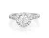 Thumbnail Image 1 of Previously Owned Cushion-Cut Halo Engagement Ring 1-1/2 ct tw 14K White Gold Size 5