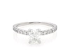Thumbnail Image 1 of Previously Owned Cushion-Cut Diamond Engagement Ring 1-1/3 ct tw 14K White Gold Size 7.5
