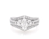 Thumbnail Image 1 of Previously Owned Marquise-Cut Diamond Bridal Set 7/8 ct tw 14K White Gold Size 7