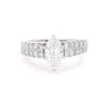Thumbnail Image 1 of Previously Owned Marquise-Cut Diamond Engagement Ring 1-7/8 ct tw 14K White Gold Size 5.75