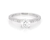 Thumbnail Image 1 of Previously Owned Round-Cut Diamond Engagement Ring 7/8 ct tw 14K White Gold Size 5.25