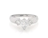 Thumbnail Image 1 of Previously Owned Princess-Cut Diamond Three-Stone Engagement Ring 7/8 ct tw 14K White Gold Size 6.25