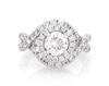 Thumbnail Image 1 of Previously Owned Round-Cut Diamond Double Halo Engagement Ring 2-3/8 ct tw 14K White Gold Size 6.25