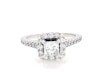 Thumbnail Image 1 of Previously Owned Princess-Cut Diamond Engagement Ring 1-3/8 ct tw 14K White Gold Size 6.25
