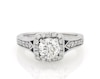 Thumbnail Image 1 of Previously Owned Round-Cut Diamond Halo Engagement Ring 1-5/8 ct tw 14K White Gold Size 8.5