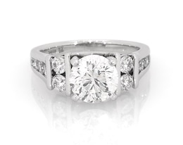 Previously Owned Round-Cut Diamond Engagement Ring 2-5/8 ct tw 14K White Gold Size 7