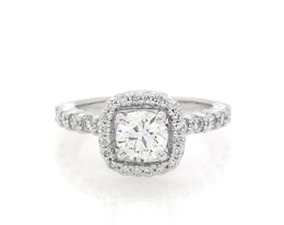 Previously Owned Round-Cut Diamond Engagement Ring 1-1/5 ct tw 14K White Gold Size 4.5