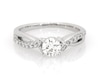 Thumbnail Image 1 of Previously Owned Round-Cut Diamond Engagement Ring 1/2 ct tw 14K White Gold Size 5.5