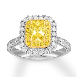 Previously Owned Neil Lane Ring 1-7/8 ct tw Yellow Diamonds 14K Two-Tone Gold