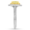 Thumbnail Image 3 of Previously Owned Neil Lane Ring 1-7/8 ct tw Yellow Diamonds 14K Two-Tone Gold