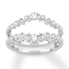 Thumbnail Image 1 of Previously Owned Diamond Enhancer Ring 1/2 ct tw Bezel-set 14K White Gold