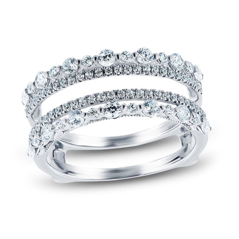 Main Image 1 of Previously Owned Diamond Anniversary Enhancer Ring 3/4 ct tw Round 14K White Gold