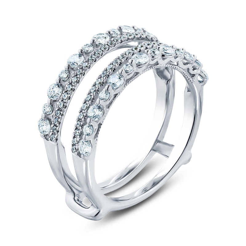 Main Image 2 of Previously Owned Diamond Anniversary Enhancer Ring 3/4 ct tw Round 14K White Gold