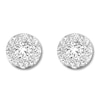 Thumbnail Image 3 of Previously Owned Diamond Earrings 1 carat tw Round 14K White Gold