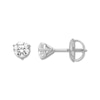 Thumbnail Image 1 of Previously Owned Certified Diamond Solitaire Earrings 3/4 ct tw 18K White Gold (SI2/I)