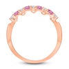 Thumbnail Image 5 of Previously Owned Kallati Round-Cut Natural Pink Sapphire Ring 1/10 ct tw Diamonds 14K Rose Gold