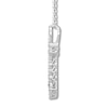 Thumbnail Image 2 of Previously Owned Diamond Cross Necklace 1 ct tw Round 14K White Gold