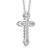 Thumbnail Image 4 of Previously Owned Diamond Cross Necklace 1 ct tw Round 14K White Gold