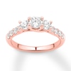 Thumbnail Image 1 of Previously Owned Diamond Engagement Ring 1-1/6 ct tw Round-cut 14K Rose Gold