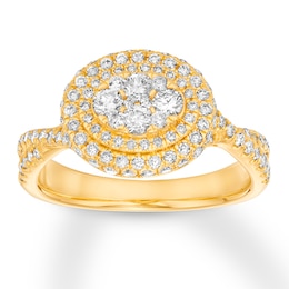 Previously Owned Diamond Engagement Ring 1 ct tw Round-cut 14K Yellow Gold