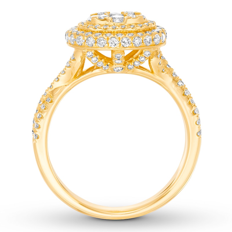 Main Image 2 of Previously Owned Diamond Engagement Ring 1 ct tw Round-cut 14K Yellow Gold
