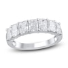 Thumbnail Image 1 of Previously Owned Lab-Grown Radiant-Cut Diamond Seven-Stone Anniversary Ring 2 ct tw 14K White Gold