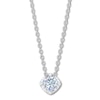 Thumbnail Image 1 of Previously Owned THE LEO First Light Diamond Solitaire Necklace 1/2 carat Round 14K White Gold (I1/I)