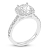 Thumbnail Image 2 of Previously Owned Round-Cut Lab-Grown Diamond Halo Engagement Ring 2 ct tw 14K White Gold